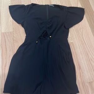 Express romper with cutout